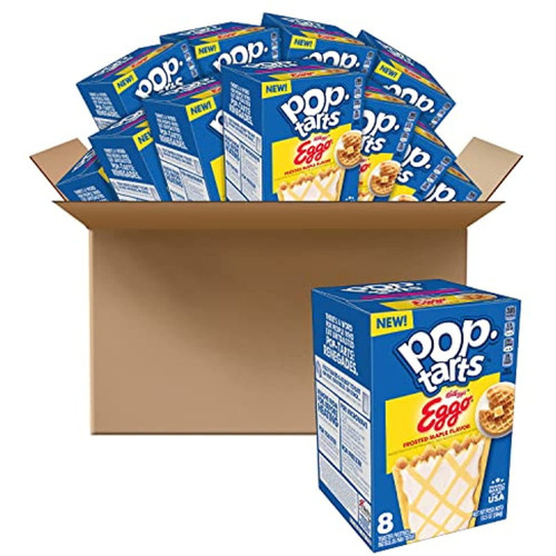 Pop-tarts Eggo Toaster Pastries, Breakfast Foods, Baked In The Usa, Frosted Maple Flavor, 13.5oz Box (12 Count)