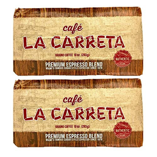 Cafe La Carreta Espresso Coffee 10 Oz Cuban-style Espresso  2-pack