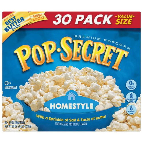 Product Of Pop Secret Homestyle Microwave Popcorn 30 Ct.