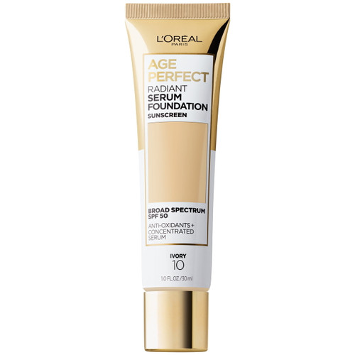 L'oreal Paris Age Perfect Radiant Serum Foundation With Spf 50, Ivory, 1 Fl. Oz.
