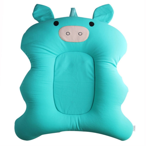 Baby Bath Tub Pillow Floating Anti-slip Bath Cushion Pad Soft Seat Bathtub Support Pig Shapde For Newborn 0-6 Month