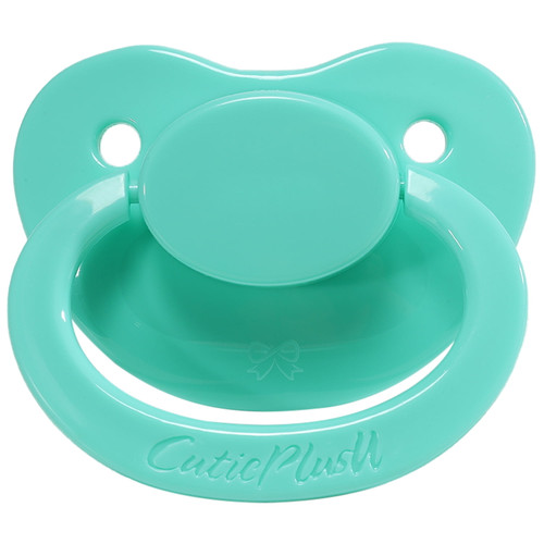 Cutieplusu Adult Sized Pacifier Dummy For Adult Babies-large Shield Lightgreen