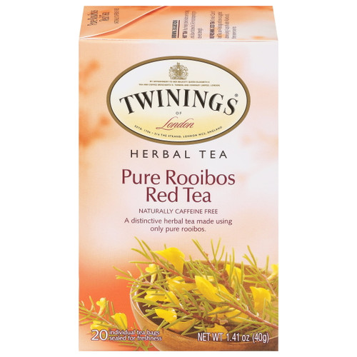 Twinings Of London Pure Rooibos Red Herbal Tea Bags, 20 Ct, 1.41 Oz