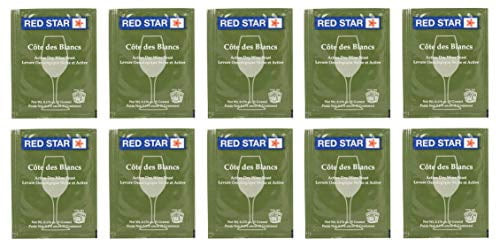 North Mountain Supply - Rs-cb-10 Red Star Cote Des Blancs Wine Yeast - Pack Of 10 - With Freshness Guarantee