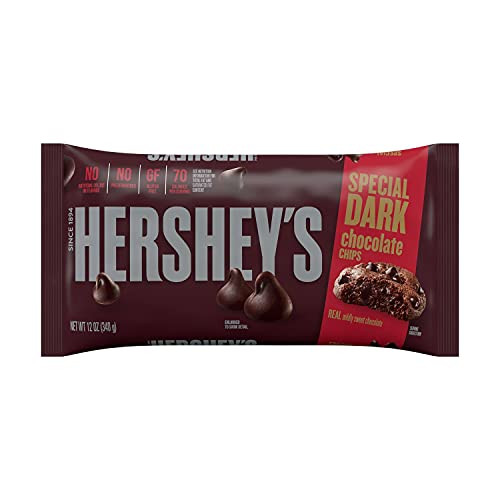 Hershey's Special Dark Mildly Sweet Dark Chocolate Chips, Baking Supplies, 12 Oz Bag