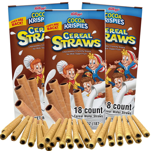 Cocoa Krispies Cereal Straws 18-ct (3-pack)