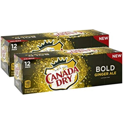 Canada Dry Bold Ginger Ale Caffeine-free Soda Beverage Cans - 24 Pck (12 Oz)