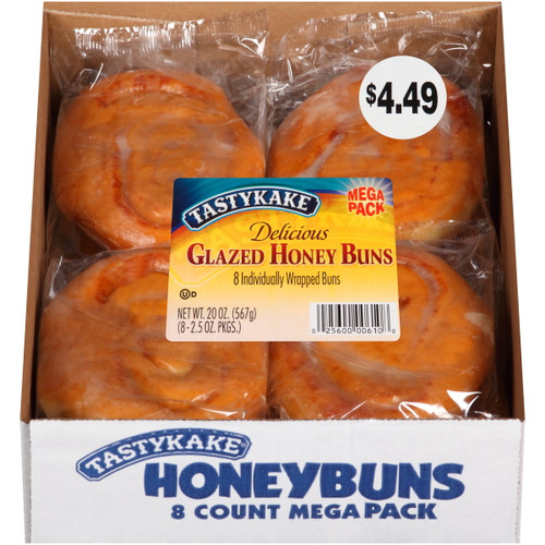 Tastykake® Glazed Honey Buns 8-2.5 Oz. Packs