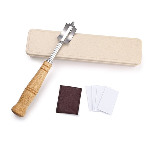 Ookwe Diy Sourdough Bread Bakers Bread Lame Cutter Tool With Wooden Handle Durable
