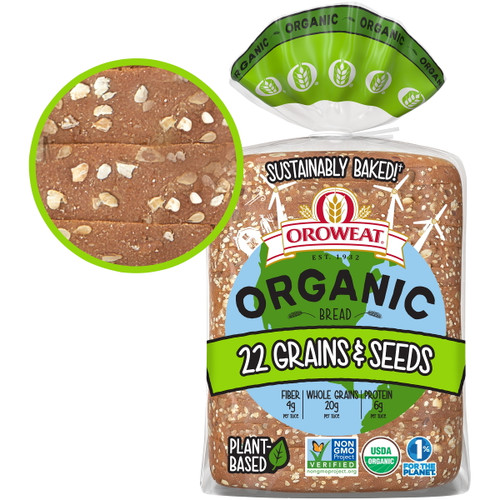 Oroweat Organic 22 Grains & Seeds Bread, 27 Oz