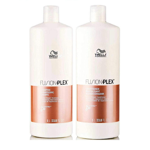 Fusionplex Shampoo & Conditioner Duo By Wella 33.8 Oz