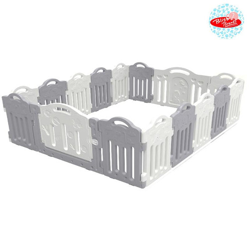 Higher And Thicker Baby Playpen: 14 Dino Panel Large Indoor/outdoor Safety Locking Playgate Fence For Kids