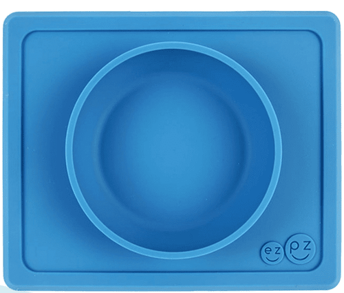 100% Silicone Suction Bowl With Built-in Placemat For First Foods + Baby Led Weaning - Fits On All Highchair Trays - 4 Months