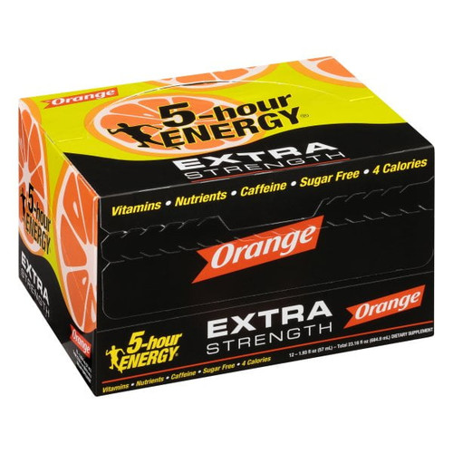 5-hour Energy - Energy Shot Extra Strength Box Orange - 12 Bottle(s)