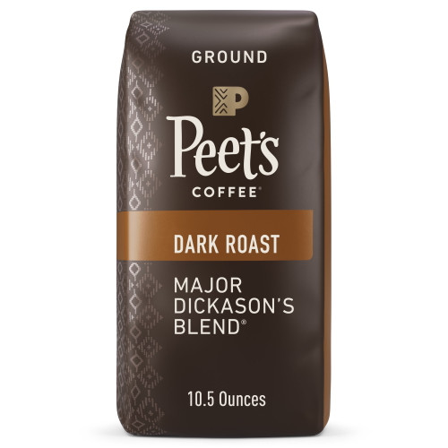 Peet's Coffee  Major Dickason's Blend, Dark Roast Ground Coffee, 10.5 Oz Bag