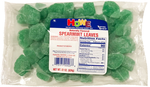 Howe Spearmint Leaves Candy, 22 Oz