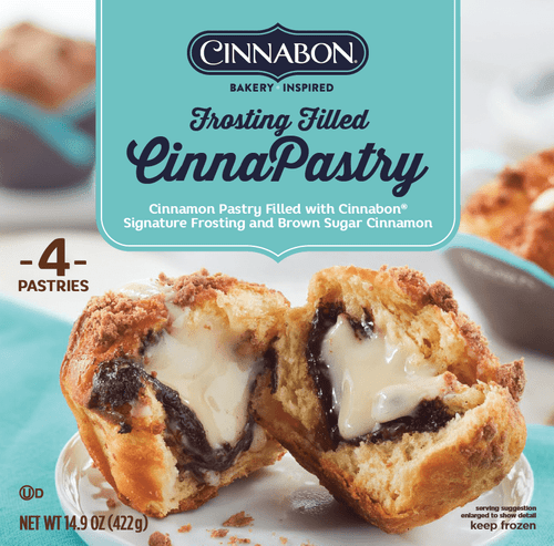 Cinnabon Cinnamon Filled Cinnapastry Frosting, 14.9 Oz, 4 Count