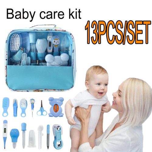 Laidan-13pcs Baby Grooming Kit Hair Brush Tool Nasal Aspirator，electric Nail Trimmer Set For Newborn Boys Girls Haircut Tools