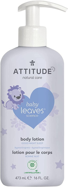 Attitude Baby Leaves Body Lotion For Sensitive Skin Almond Milk 16 Fl Oz