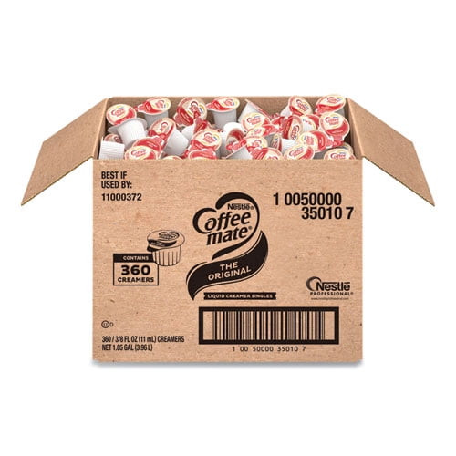 Liquid Coffee Creamer, Original, 0.38 Oz Mini Cups, 360/carton | Bundle Of 2 Cartons