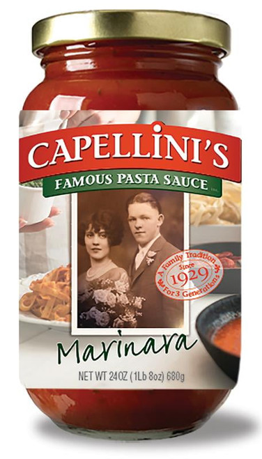 Capellini's Famous Marinara Pasta Sauce 24oz Jar