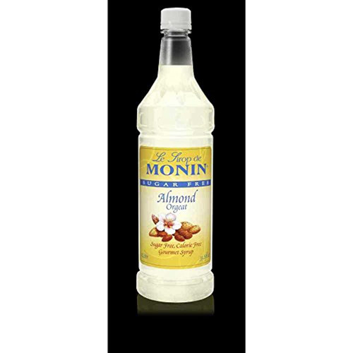 Monin Sugar Free Almond Gourmet Syrup, 1 Liter -- 4 Per Case.
