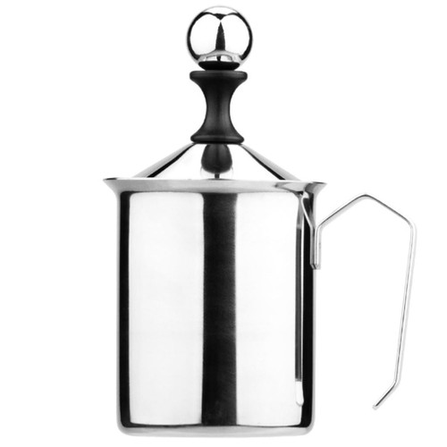 304 Stainless Steel Manual Milk Frother Creamer 500ml For Cappuccino Coffee