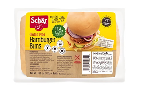 Schar Naturally Gluten-free Hamburger Buns, 10.6 Ounce (pack Of 24)