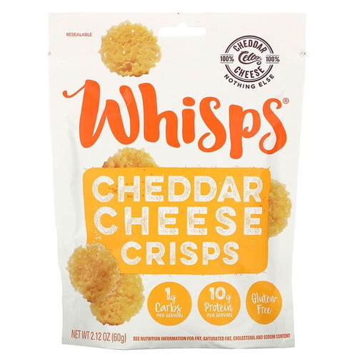 Whisps, Cheddar Cheese Crisps, 2.12 Oz Pack Of 4