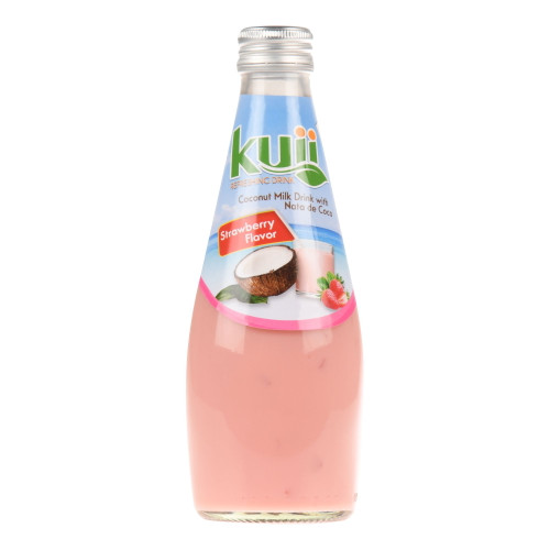 Kuii Coconut Milk Drink With Nata De Coco Strawberry Flavor 9.8 Fl Oz, Quantity Of 12