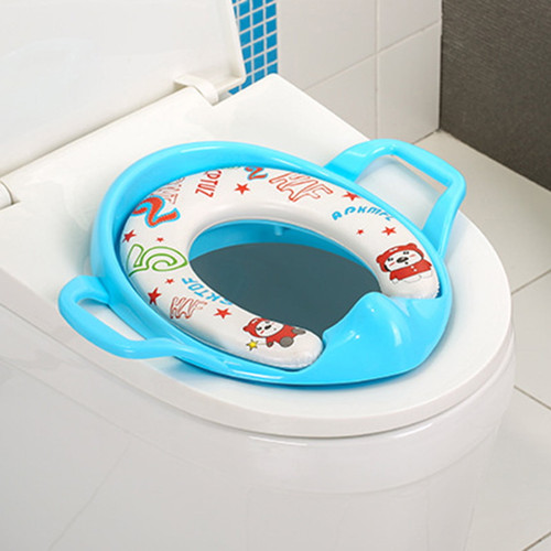 Odeerbi Rollback Potty Training Seat For Kids Boy Girl Toilet Seat With Cushion Handle Backrest
