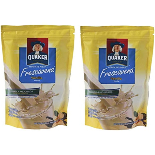 Quaker Frescavena Vainilla 2 Pack | Oat Meal Mix Vanilla Flavor 11.1 Oz.