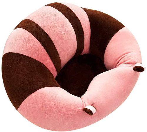 Baby Support Seat Sofa Plush Soft Animal Shaped Baby Learning To Sit Chair Keep Sitting Posture Comfortable For 3-16 Months Baby (pink)