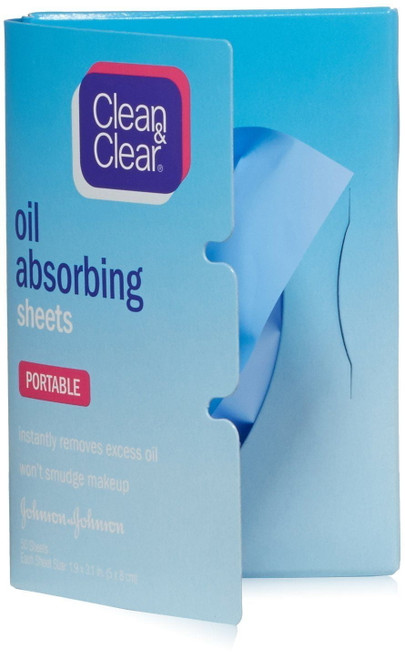 4 Pack Clean & Clear Oil-absorbing Sheets, 50 Count Each