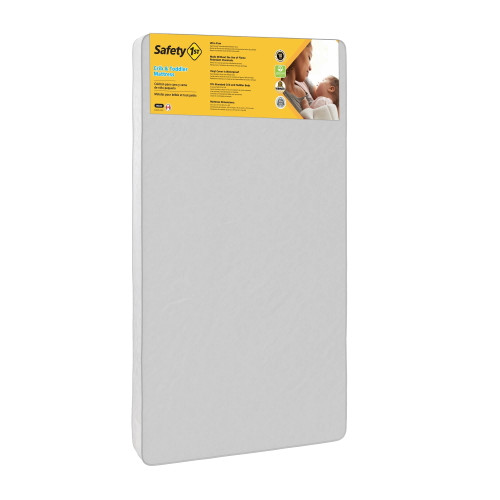Safety 1st Sweet Dreams 5" Firm Crib & Toddler Mattress, Thermo-bonded Core, White