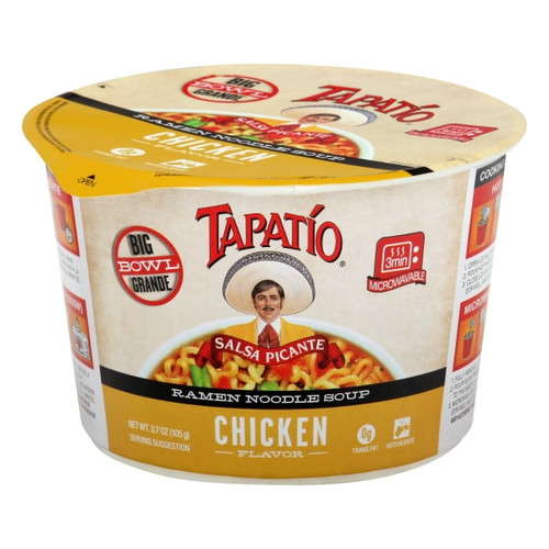 Tapatio Chicken Flavor Ramen Noodle Soup, 3.7 Oz