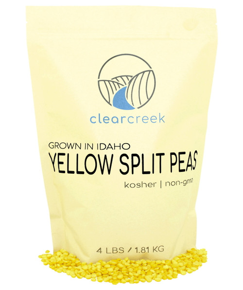 Yellow Split Peas Idaho Grown | Dried | 4 Lb | Non-gmo | Clear Creek