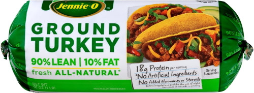 Jennie-o, Fresh Ground Turkey Roll, 90% Lean, 1 Lb