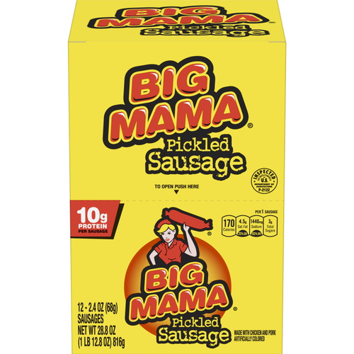 Penrose Big Mama Pickled Sausages, 2.4 Ounce, 12 Pack