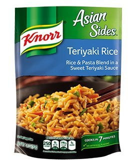 Knorr, Rice Sides, Flavor, 5.4oz Pouch (pack Of 6) (choose Flavors Below) (asian Sides Teriyaki Rice)