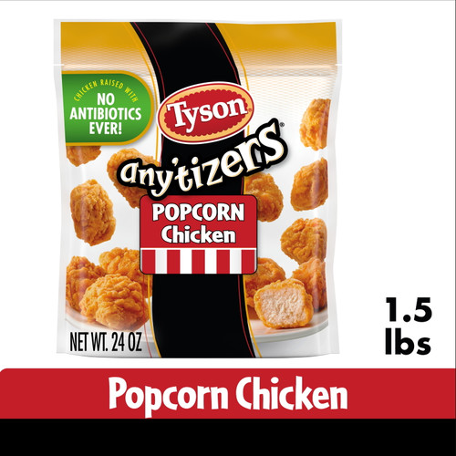 Tyson Any'tizers Popcorn Chicken, 1.5 Lb Bag (frozen)
