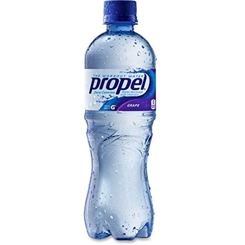 Propel Fitness Water 00173 Flavored Water, Grape, Bottle, 500ml, 24/carton
