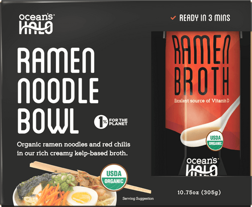 Ocean's Halo, Organic And Vegan Ramen Noodle Bowl, Shelf-stable, 10.90 Oz.