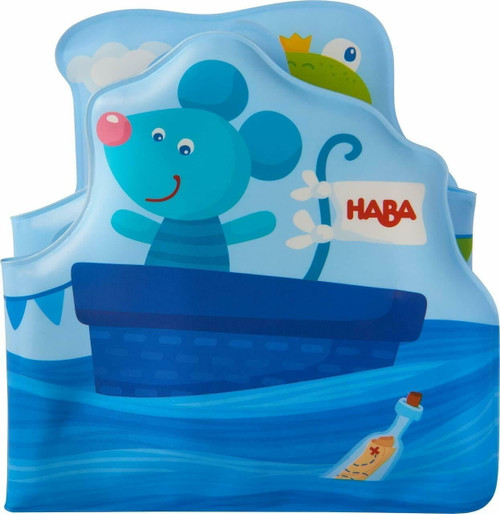 Haba Baby Bath Book Ahoy Animal Sailors! - Fanfold Style With 8 Pages