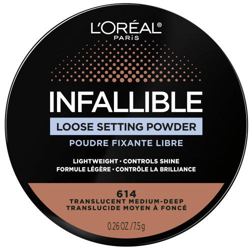 L'oreal Paris Infallible Tinted Loose Setting Powder, Translucent Medium-deep, 0.26 Oz.