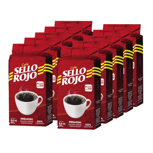 Sello Rojo Coffee Premium 16 Oz - Pack Of 10