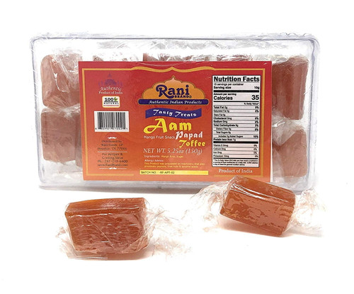 Rani Aam Papad (mango Fruit Snack) 5.25oz (150g), Toffee, Indian Origin & Taste