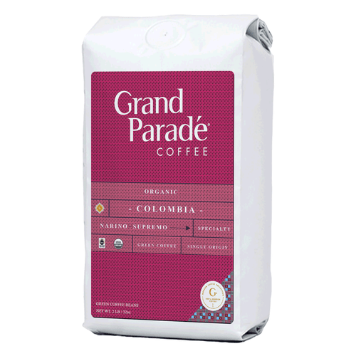 Grand Parade Coffee, 2 Lb Organic Colombia Supremo Unroasted Green Coffee Beans
