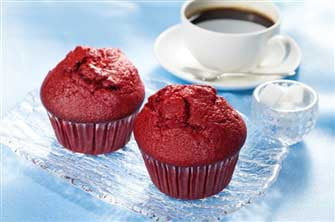Multifoods Red Velvet Predeposited Muffin, 5.4 Ounce -- 75 Per Case