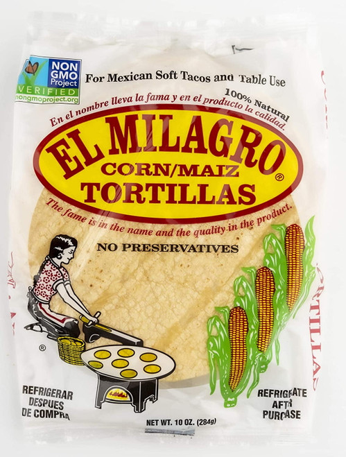 El Milagro Tortilla Corn, No Preservatives, 10 Oz. (pack Of 24, 288 Count)